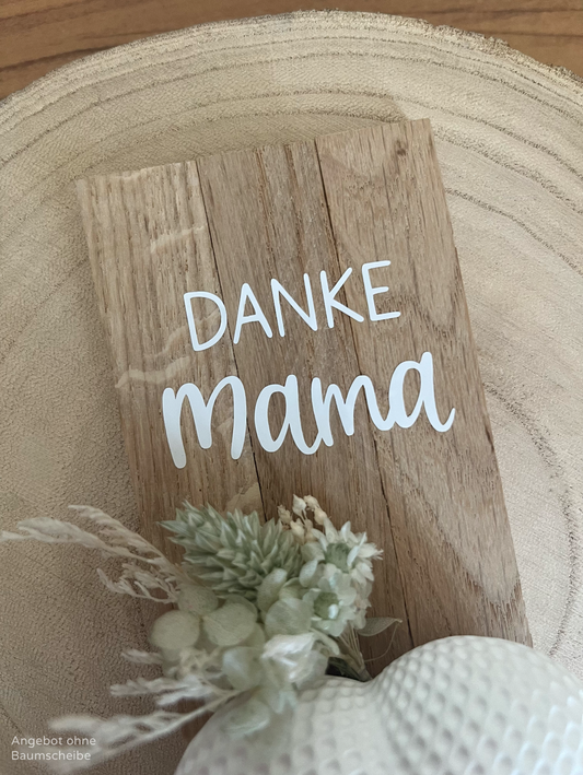 Rautenherz mittel mit Klötzchenleiste und Blumen